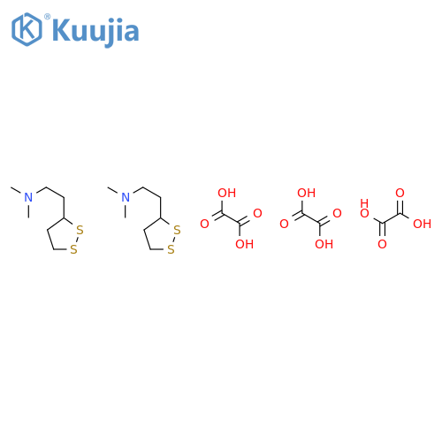 1,2-Dithiolane-3-ethanamine, N,N-dimethyl-, ethanedioate (2:3) structure