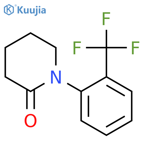 1-2-(trifluoromethyl)phenylpiperidin-2-one structure