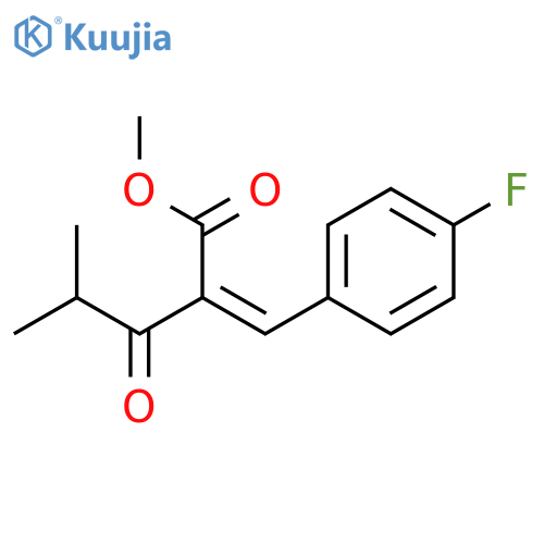 (E/Z)-4-CARBOXYMETHYL-5-(4-FLUOROPHENYL)-2-METHYL-PENT-4-EN-3-ONE structure