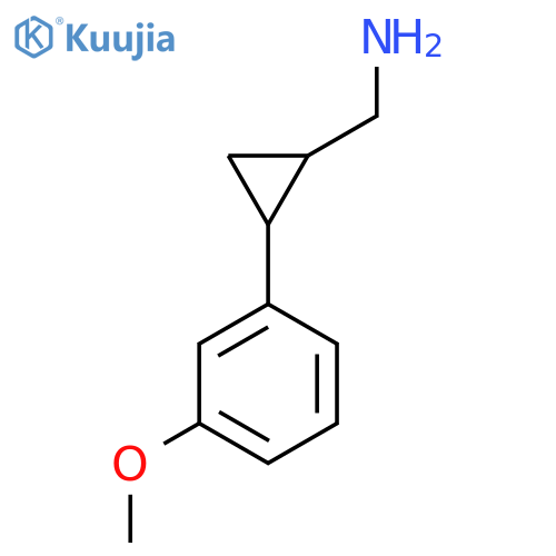 2-(3-methoxyphenyl)cyclopropylmethanamine structure