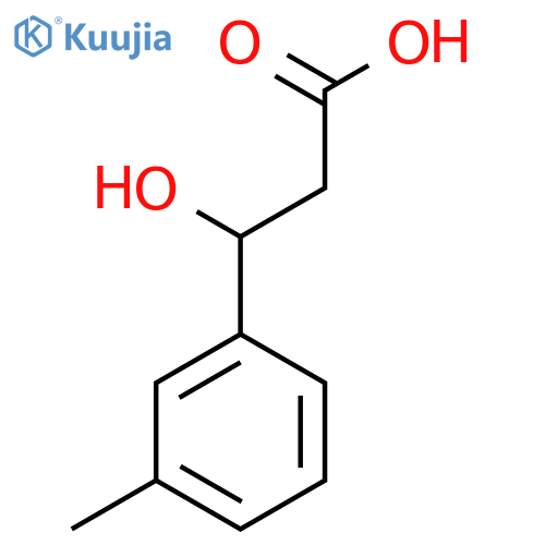 3-hydroxy-3-(3-methylphenyl)propanoic acid structure