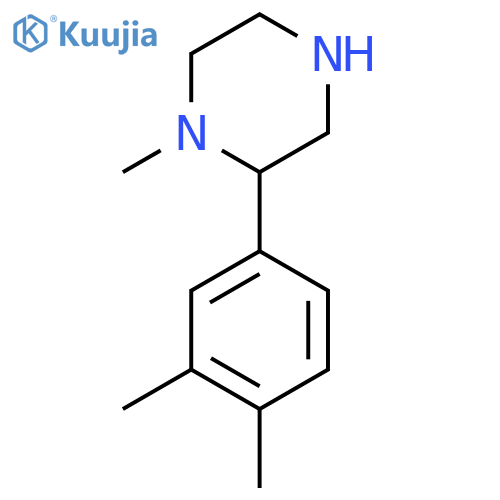 2-(3,4-dimethylphenyl)-1-methylpiperazine structure
