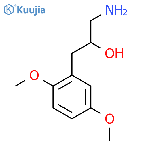 1-amino-3-(2,5-dimethoxyphenyl)propan-2-ol structure