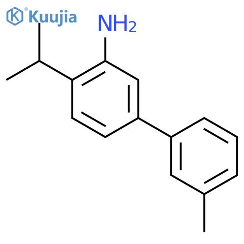 5-(3-Methylphenyl)-2-(propan-2-yl)aniline structure
