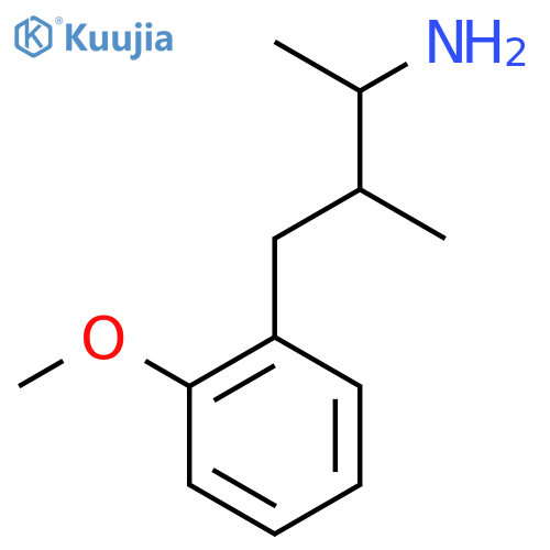 4-(2-Methoxyphenyl)-3-methylbutan-2-amine structure