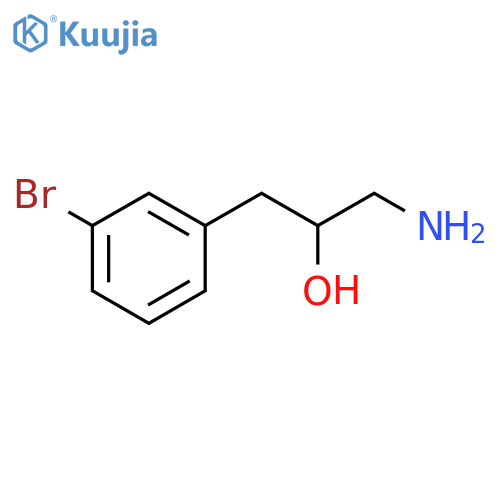1-amino-3-(3-bromophenyl)propan-2-ol structure