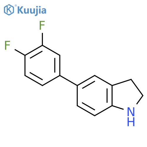 5-(3,4-Difluorophenyl)indoline structure