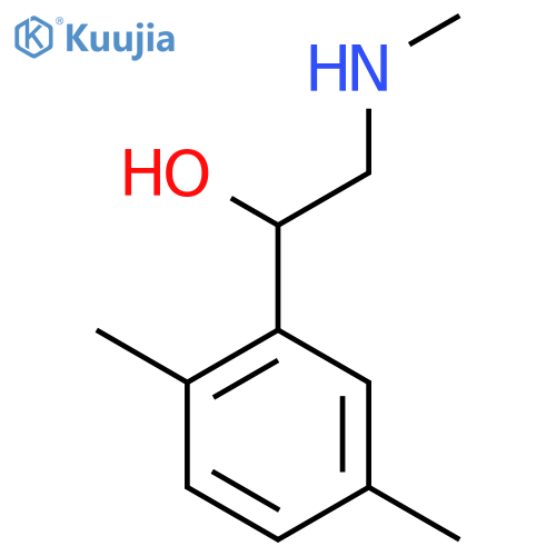 1-(2,5-dimethylphenyl)-2-(methylamino)ethan-1-ol structure