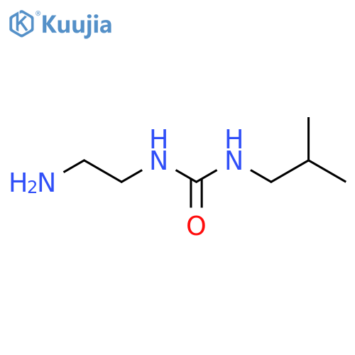 3-(2-aminoethyl)-1-(2-methylpropyl)urea structure