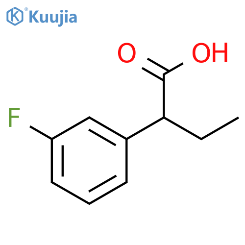 2-(3-fluorophenyl)butanoic acid structure