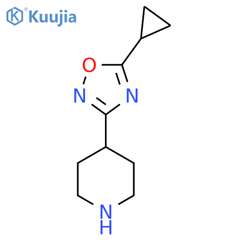 4-(5-Cyclopropyl-1,2,4-oxadiazol-3-yl)piperidine structure