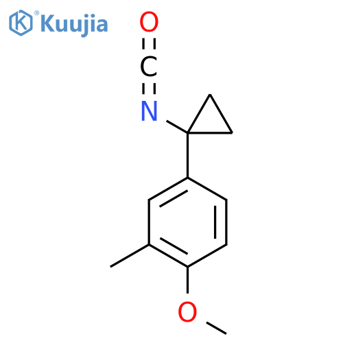 4-(1-isocyanatocyclopropyl)-1-methoxy-2-methylbenzene structure