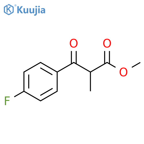 methyl 3-(4-fluorophenyl)-2-methyl-3-oxopropanoate structure