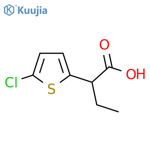 2-(5-Chlorothiophen-2-yl)butanoic acid structure