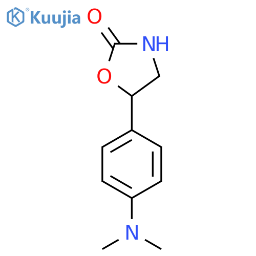 5-4-(dimethylamino)phenyl-1,3-oxazolidin-2-one structure