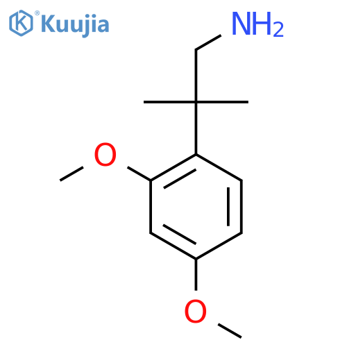 2-(2,4-dimethoxyphenyl)-2-methylpropan-1-amine structure