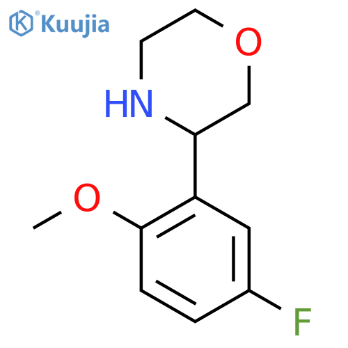 3-(5-Fluoro-2-methoxyphenyl)morpholine structure