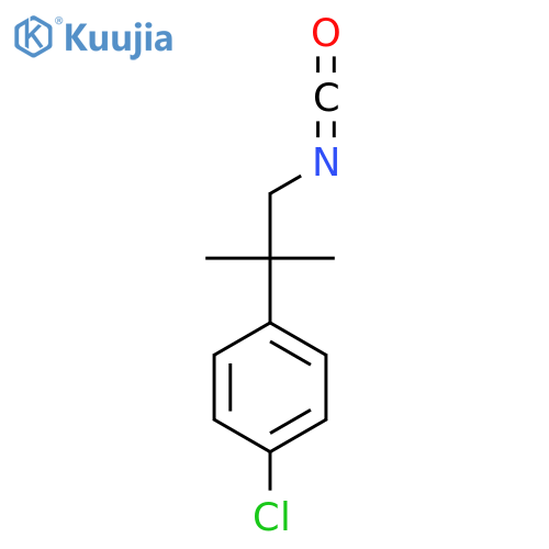 1-chloro-4-(1-isocyanato-2-methylpropan-2-yl)benzene structure