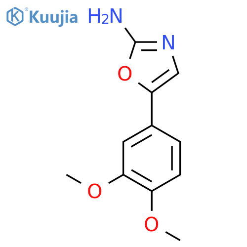 5-(3,4-dimethoxyphenyl)-1,3-oxazol-2-amine structure