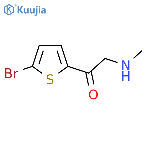 1-(5-bromothiophen-2-yl)-2-(methylamino)ethan-1-one structure