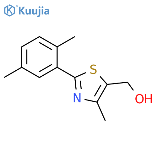 5-Thiazolemethanol, 2-(2,5-dimethylphenyl)-4-methyl- structure