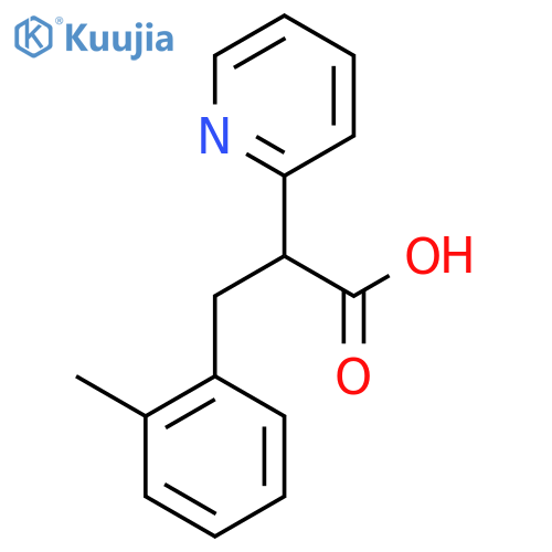 3-(2-methylphenyl)-2-(pyridin-2-yl)propanoic acid structure