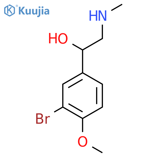1-(3-bromo-4-methoxyphenyl)-2-(methylamino)ethan-1-ol structure
