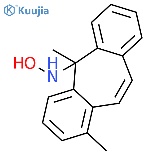 5H-Dibenzo[a,d]cyclohepten-5-amine, N-hydroxy-1,5-dimethyl- structure