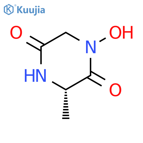 2,5-Piperazinedione,1-hydroxy-3-methyl-,(S)-(9CI) structure