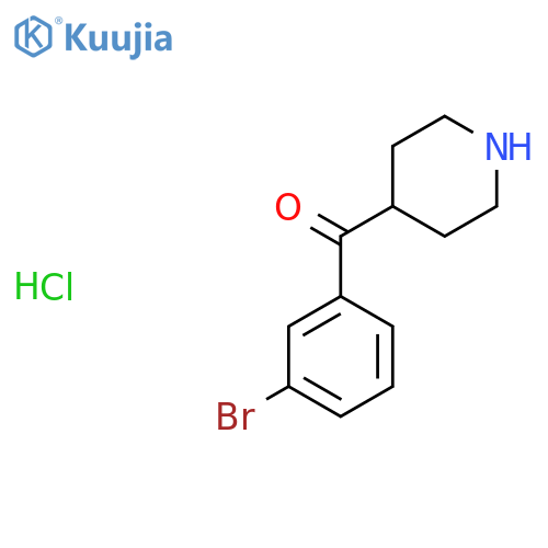 (3-BroMophenyl)-4-piperidinyl-Methanone HCl structure