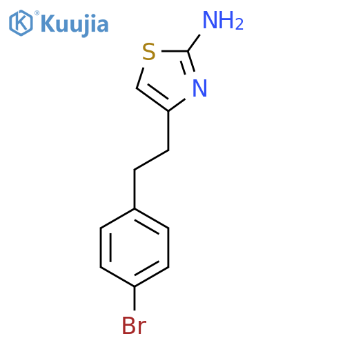 4-2-(4-bromophenyl)ethyl-1,3-thiazol-2-amine structure