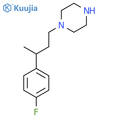 1-3-(4-fluorophenyl)butylpiperazine structure