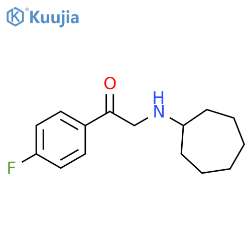 2-(cycloheptylamino)-1-(4-fluorophenyl)ethanone structure