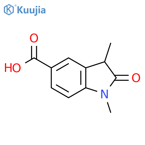 1,3-Dimethyl-2-oxoindoline-5-carboxylic acid structure