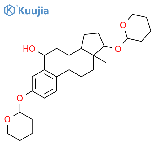 (17β)-3,17-Bis[(tetrahydro-2H-pyran-2-yl)oxy]-estra-1,3,5(10)-trien-6-ol structure