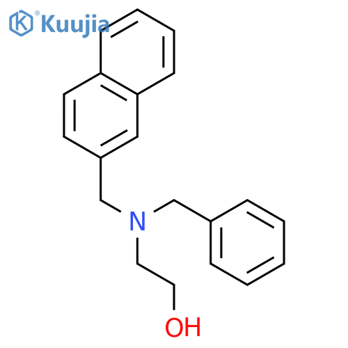 Ethanol, 2-[(2-naphthalenylmethyl)(phenylmethyl)amino]- structure