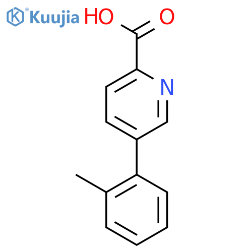5-(o-Tolyl)picolinic acid structure
