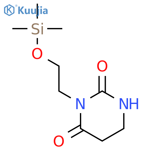2,4(1H,3H)-Pyrimidinedione, dihydro-3-[2-[(trimethylsilyl)oxy]ethyl]- structure