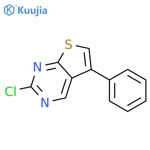 2-Chloro-5-phenylthieno[2,3-d]pyrimidine structure
