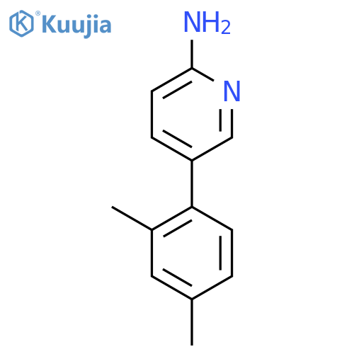 5-(2,4-Dimethylphenyl)pyridin-2-amine structure