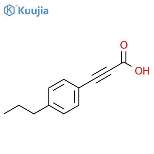 3-(4-propylphenyl)prop-2-ynoic acid structure