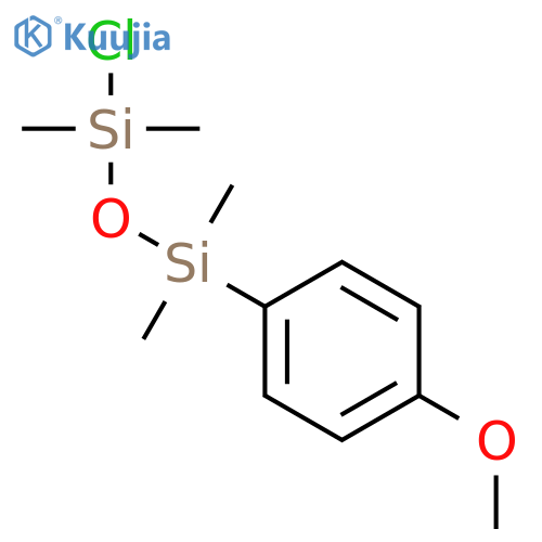 Disiloxane, 1-chloro-3-(4-methoxyphenyl)-1,1,3,3-tetramethyl- structure