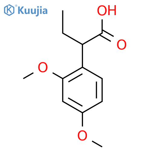 2-(2,4-dimethoxyphenyl)butanoic acid structure