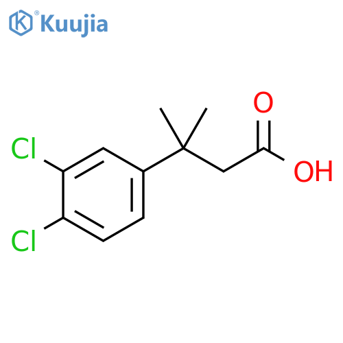 3-(3,4-dichlorophenyl)-3-methylbutanoic acid structure