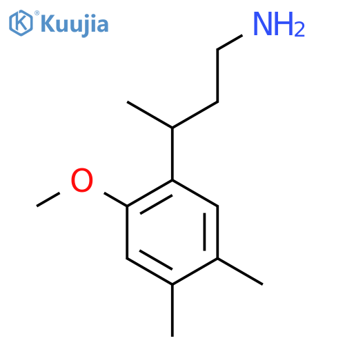 3-(2-methoxy-4,5-dimethylphenyl)butan-1-amine structure