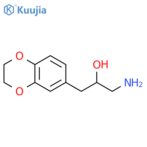 1-amino-3-(2,3-dihydro-1,4-benzodioxin-6-yl)propan-2-ol structure