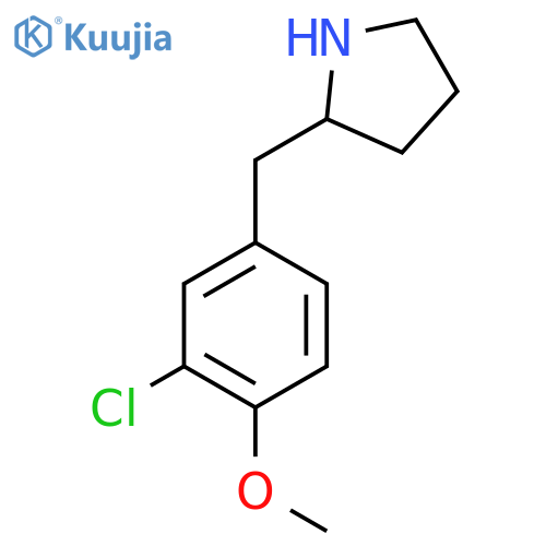 2-(3-chloro-4-methoxyphenyl)methylpyrrolidine structure