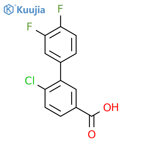 4-chloro-3-(3,4-difluorophenyl)benzoic Acid structure