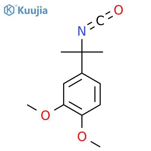 4-(2-isocyanatopropan-2-yl)-1,2-dimethoxybenzene structure