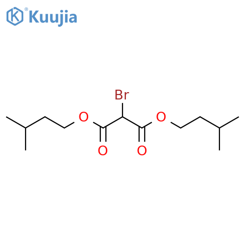 Propanedioic acid, bromo-, bis(3-methylbutyl) ester structure